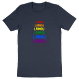 LANMOU x6; T-shirt unisexe, 100% Coton Bio
