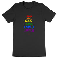LANMOU x6; T-shirt unisexe, 100% Coton Bio